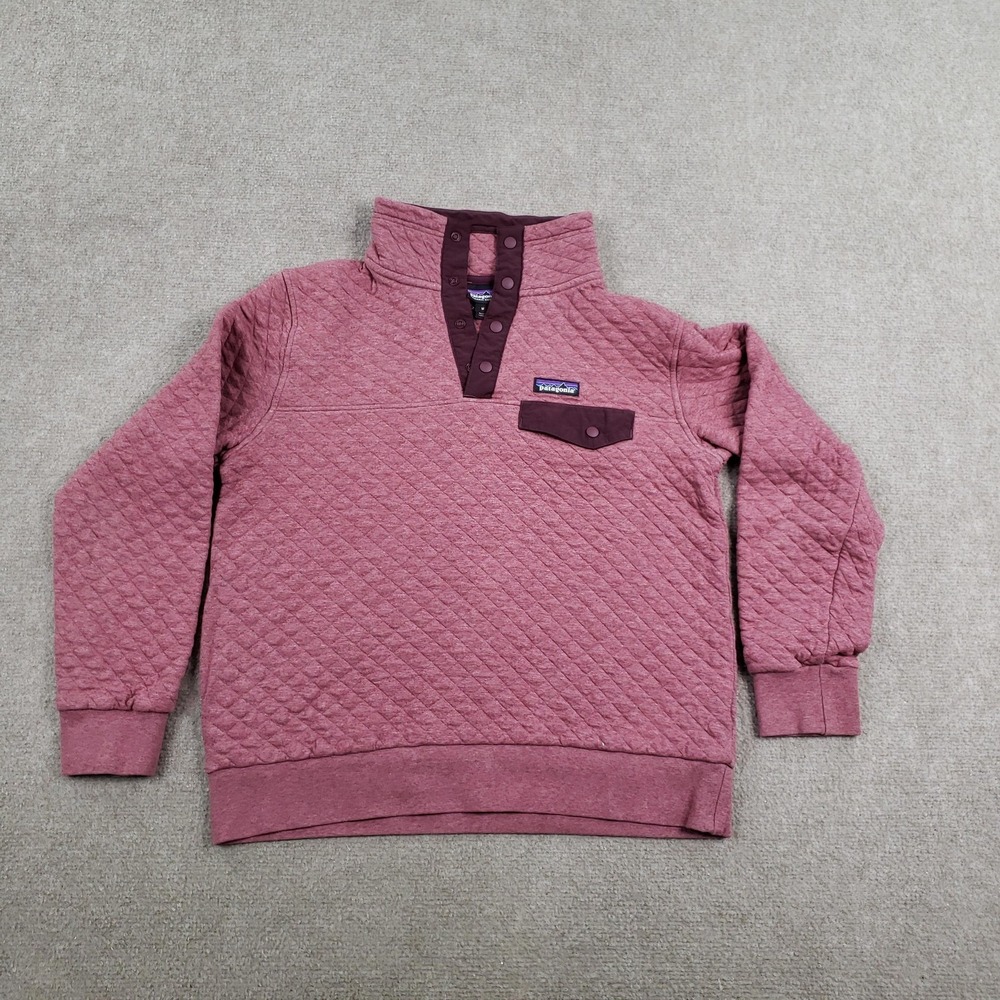 Patagonia Quilt Snap-T Jacket Womens Medium Pink Pullover Hiking STY25282FA18